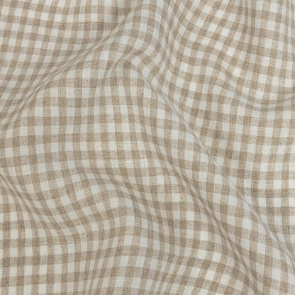 Linen Gingham - Natural and White - Torres Collection