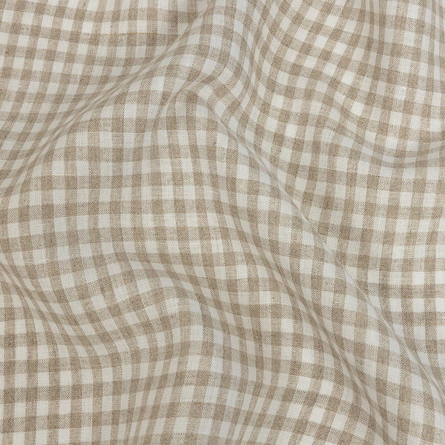 Linen Gingham - Natural and White - Torres Collection