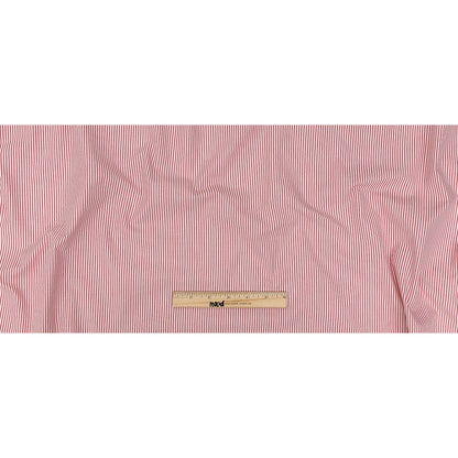 Pink and White Candy Striped Cotton Shirting Full