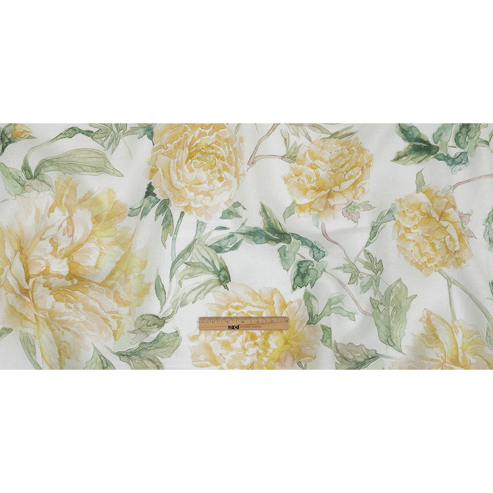 Maize Mums Printed Linen Woven Full