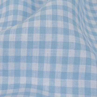 Linen Gingham - Cool Blue and White - Torres Collection Full
