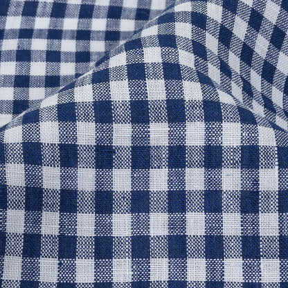 Linen Gingham - Twilight Blue and White - Torres Collection Full