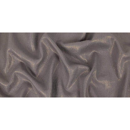 Medium Weight Linen Woven with Metallic Foiling - Silver Shadow and Gold - Bianca Collection Full