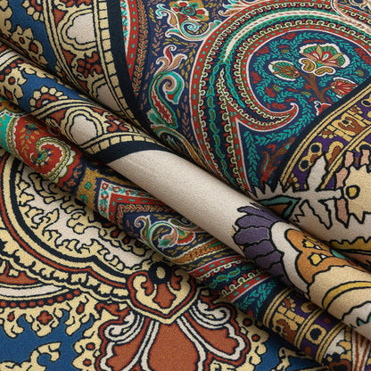 Mood Exclusive Mustard Ornate Ornamentation Cotton Poplin Folded