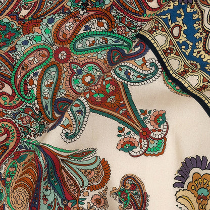 Mood Exclusive Mustard Ornate Ornamentation Cotton Poplin Detail
