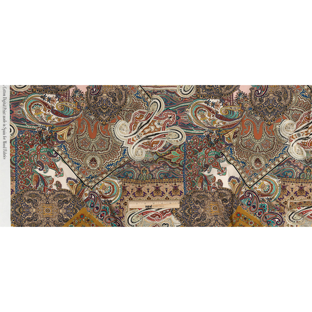 Mood Exclusive Mustard Ornate Ornamentation Cotton Poplin Full