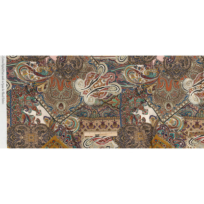 Mood Exclusive Mustard Ornate Ornamentation Cotton Poplin Full