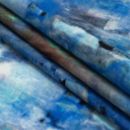 Mood Exclusive Blue Yonder Ethereal Apparition Cotton Poplin Folded