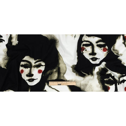 Mood Exclusive Caviar and Red Unearthly Portrait Cotton Poplin Full