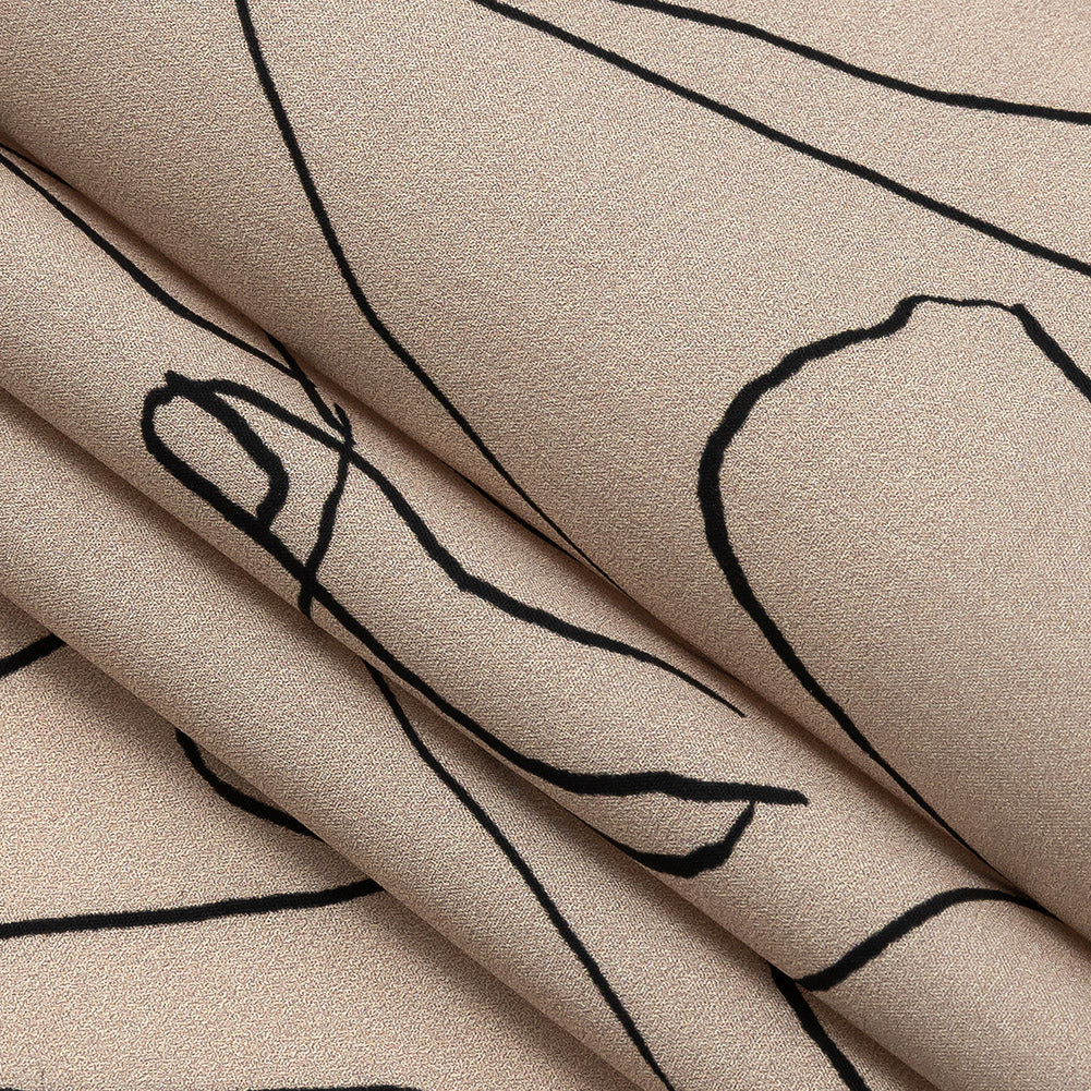 Mood Exclusive Beige Touch of Elegance Cotton Poplin Folded