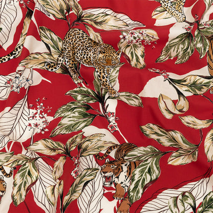 Mood Exclusive Tropical Cats Cotton Poplin