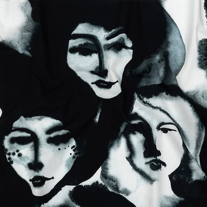 Mood Exclusive Monochrome Unearthly Portrait Cotton Poplin