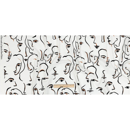 Mood Exclusive White Abstract Concepts Cotton Poplin Full