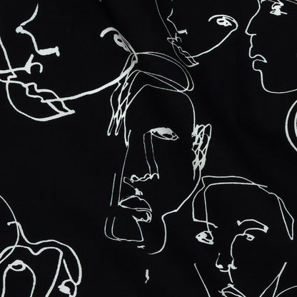 Mood Exclusive Black Candid Countenance Cotton Poplin Detail