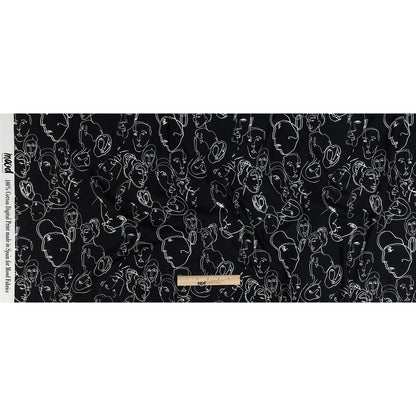 Mood Exclusive Black Candid Countenance Cotton Poplin Full
