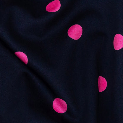 Mood Exclusive Night Sky and Pink Let's Bounce Stretch Cotton Sateen Detail