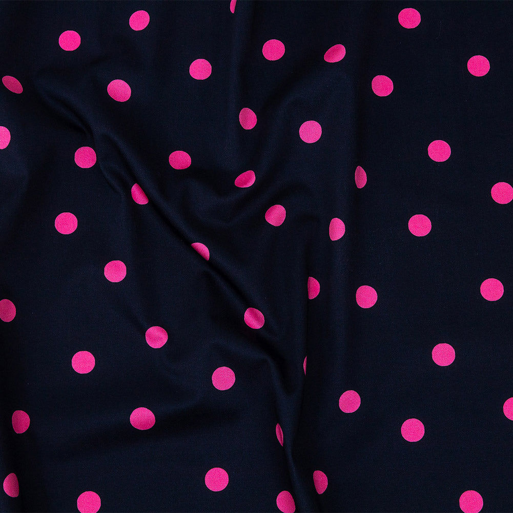 Mood Exclusive Night Sky and Pink Let's Bounce Stretch Cotton Sateen