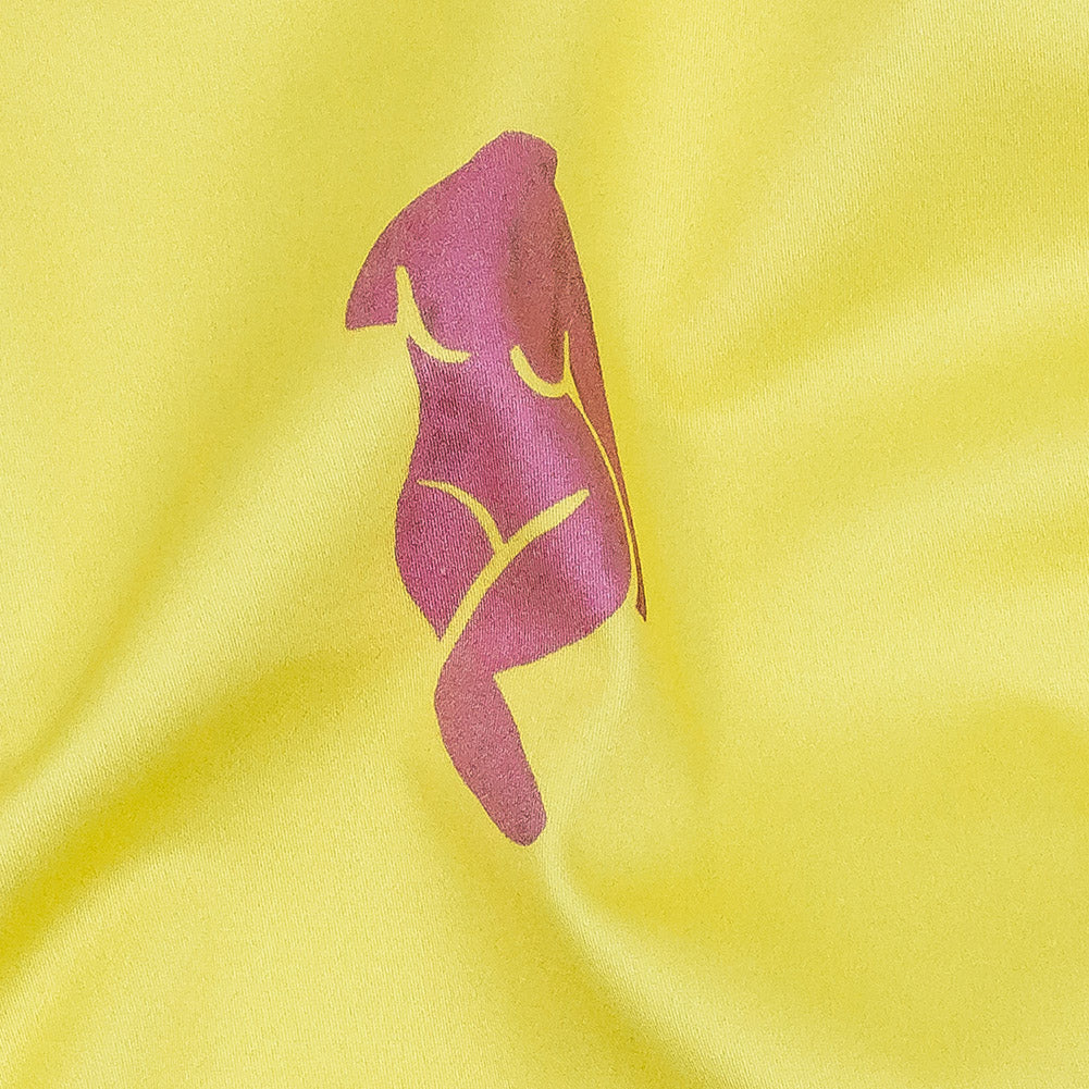 Mood Exclusive Yellow All Figured Out Stretch Cotton Sateen Detail