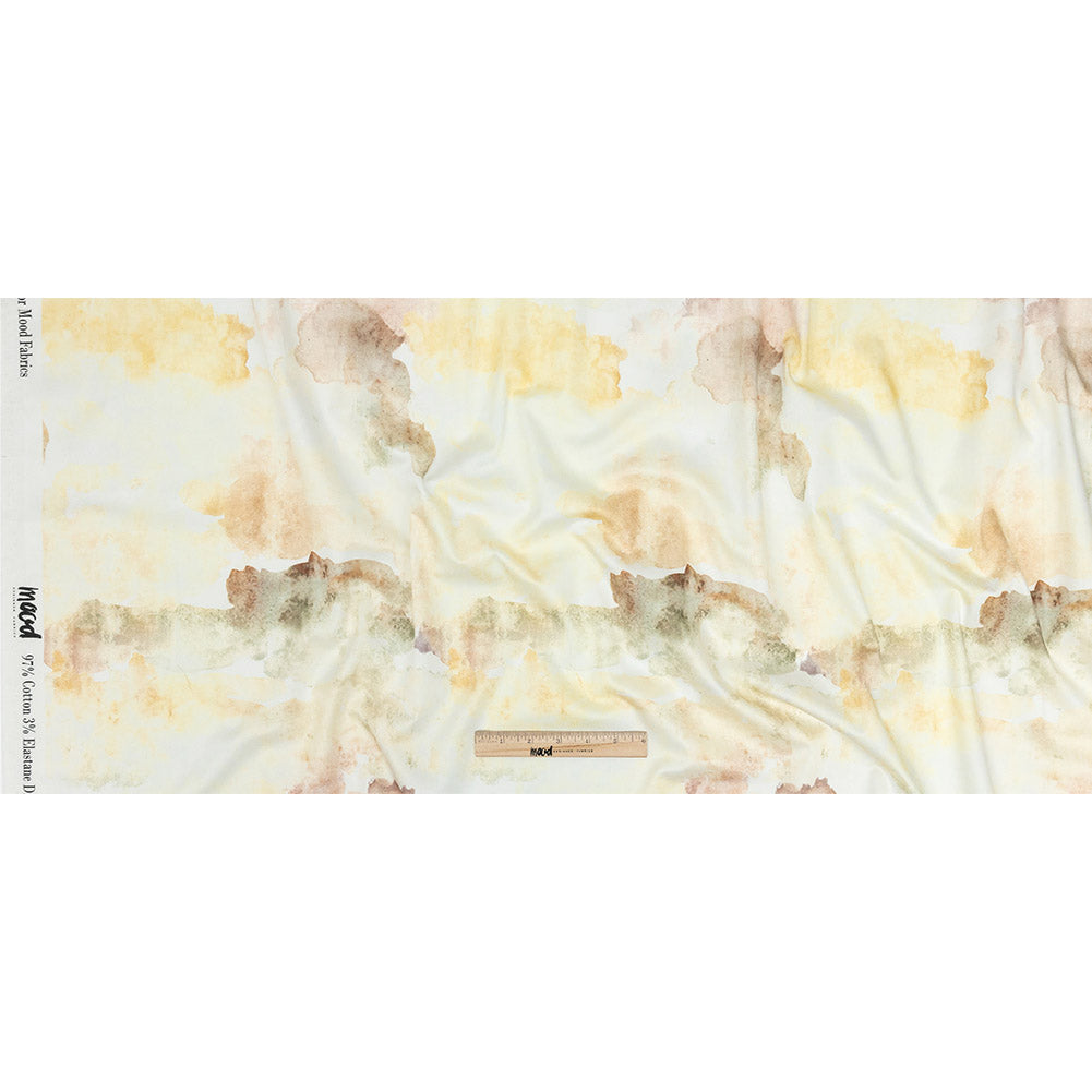Mood Exclusive Yellow and Vanilla Ice Celestial Radiance Stretch Cotton Sateen Full