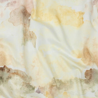 Mood Exclusive Yellow and Vanilla Ice Celestial Radiance Stretch Cotton Sateen