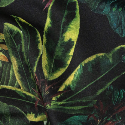 Mood Exclusive Obsidian Florals and Fauna Stretch Cotton Sateen Detail