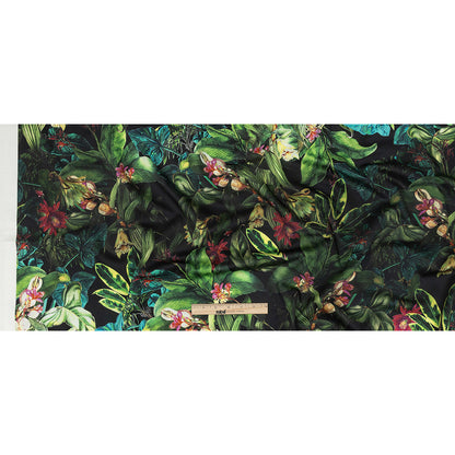 Mood Exclusive Obsidian Florals and Fauna Stretch Cotton Sateen Full