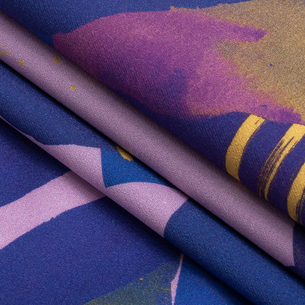 Mood Exclusive Violet Purple Haze Stretch Cotton Sateen Folded
