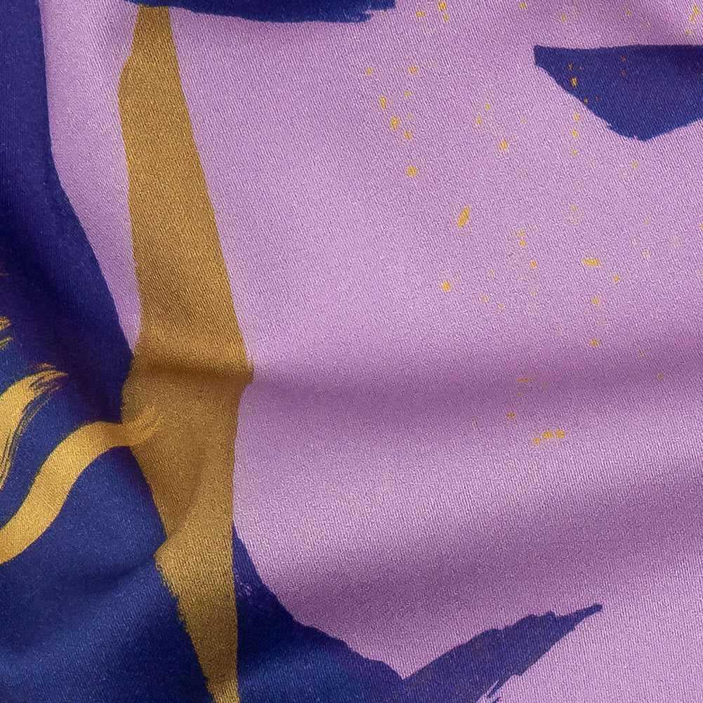 Mood Exclusive Violet Purple Haze Stretch Cotton Sateen Detail
