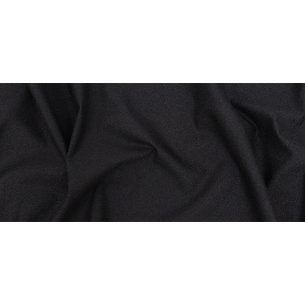 Midnight Navy Stretch Cotton Twill Folded