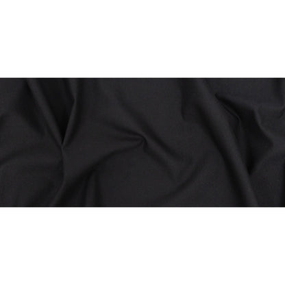 Midnight Navy Stretch Cotton Twill Folded