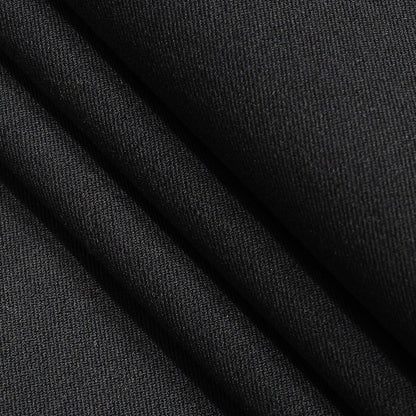 Midnight Navy Stretch Cotton Twill Detail