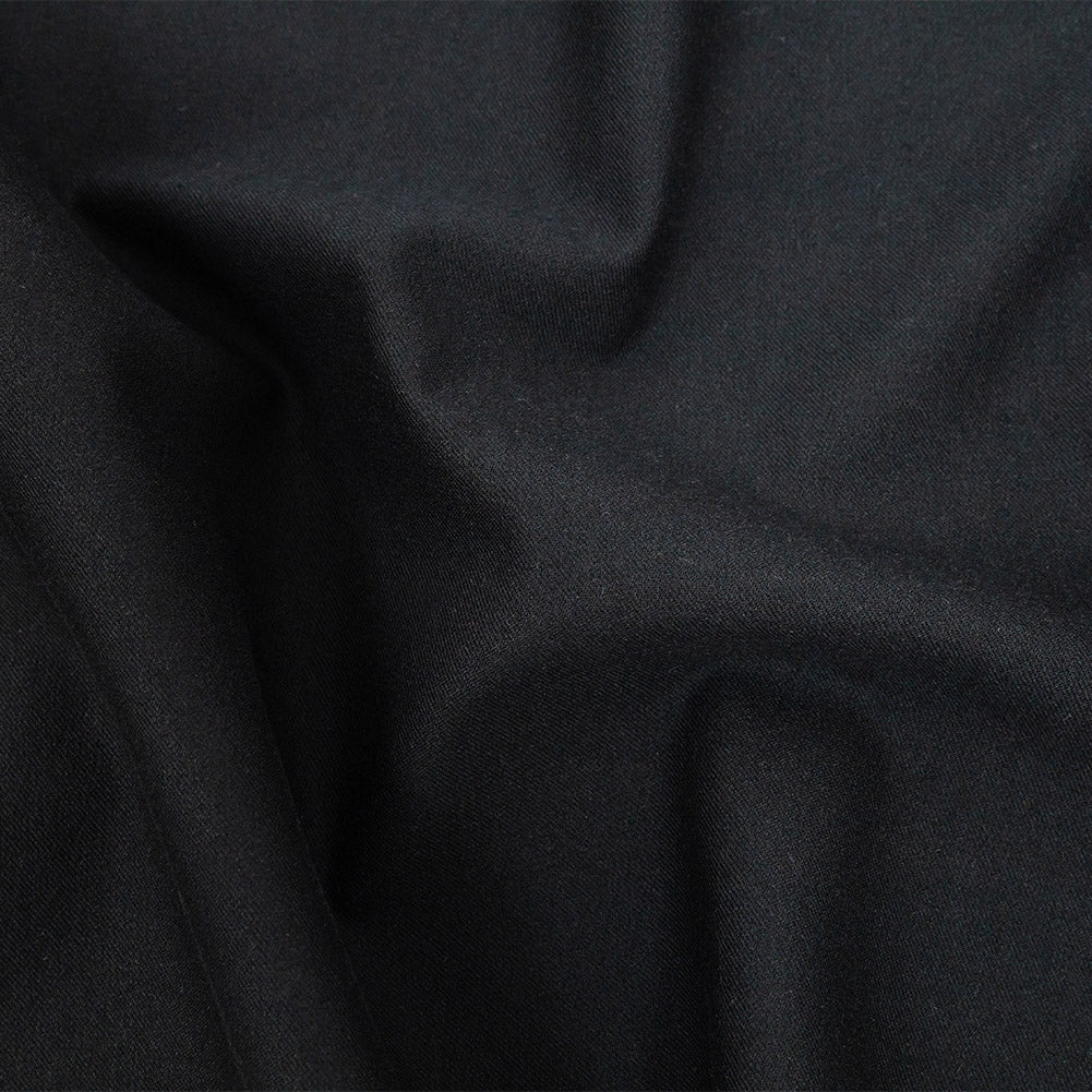 Midnight Navy Stretch Cotton Twill