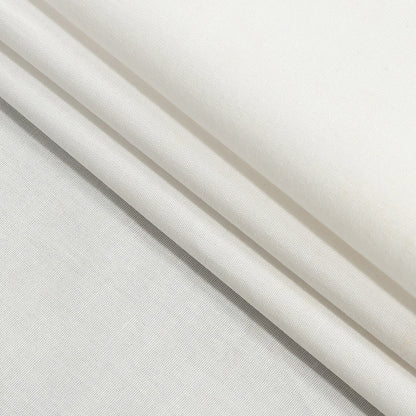 White Stretch Cotton Poplin Folded