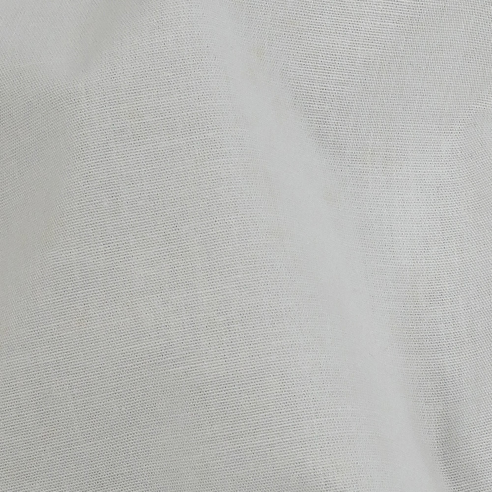 White Stretch Cotton Poplin Detail