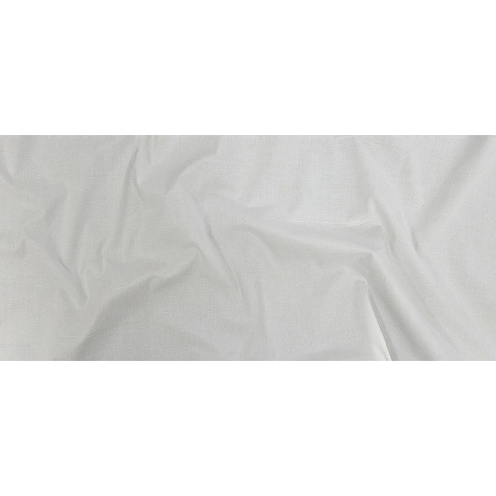 White Stretch Cotton Poplin Full