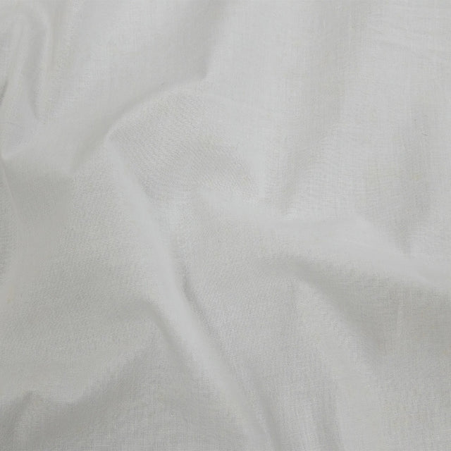 White Stretch Cotton Poplin
