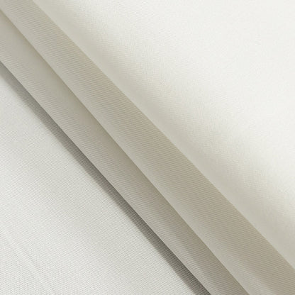 White Stretch Cotton Twill Folded