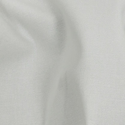 White Stretch Cotton Twill Detail