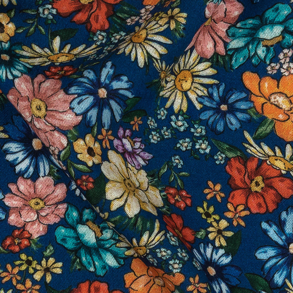 Mood Exclusive Twilight Blue Blossomed Detonation Viscose Twill Detail