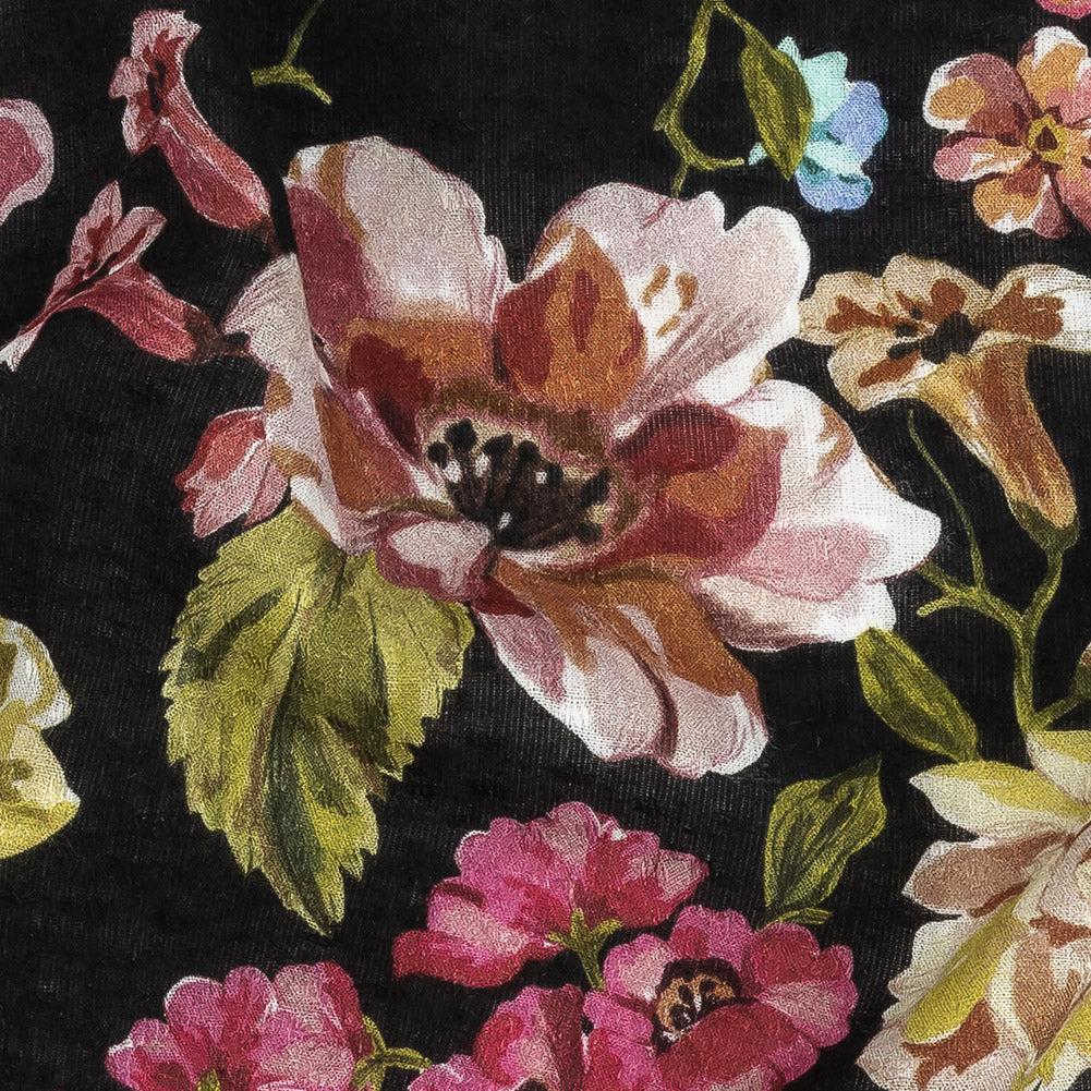 Mood Exclusive Black Inflorescent Wonderwork Spotted Viscose Jacquard Detail