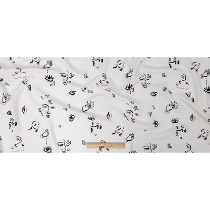 Mood Exclusive White Pictogram Pleasure Drapey Viscose Woven Full