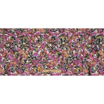 Rayon Batiste Print - Pink and White Butterflies - Mood Exclusive Pastel Papillon Full