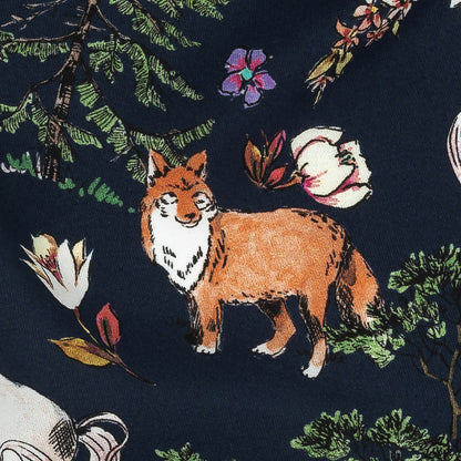 Mood Exclusive Navy Wildwood Enchantments Viscose Twill Detail