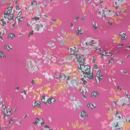 Cotton Poplin Print - Pink Flower Bunches - Mood Exclusive Auspicious Arrangements Detail