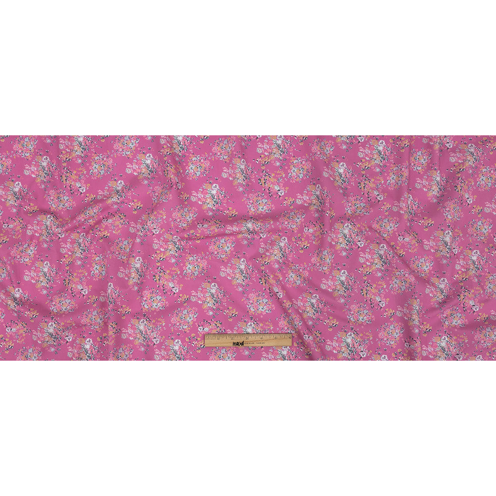 Cotton Poplin Print - Pink Flower Bunches - Mood Exclusive Auspicious Arrangements Full