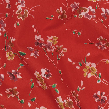 Cotton Poplin Print - Red Floral - Mood Exclusive Dear Ditsy Detail