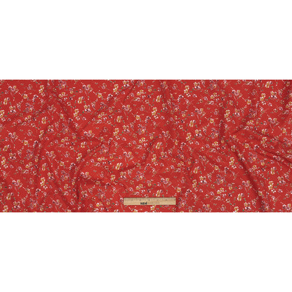 Cotton Poplin Print - Red Floral - Mood Exclusive Dear Ditsy Full