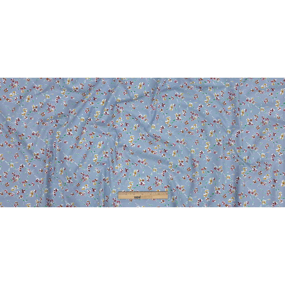 Cotton Poplin Print - Baby Blue Floral - Mood Exclusive Dear Ditsy Full