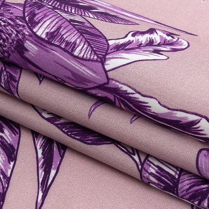Cotton Poplin Print - Purple Floral - Mood Exclusive Seaside Serenity Folded