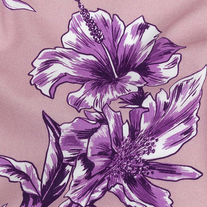 Cotton Poplin Print - Purple Floral - Mood Exclusive Seaside Serenity Detail